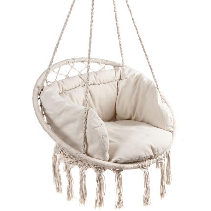Scaun rotund tip leagan suspendat cu perna Confort Plus