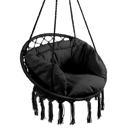 Scaun rotund tip leagan suspendat cu perna Confort Plus