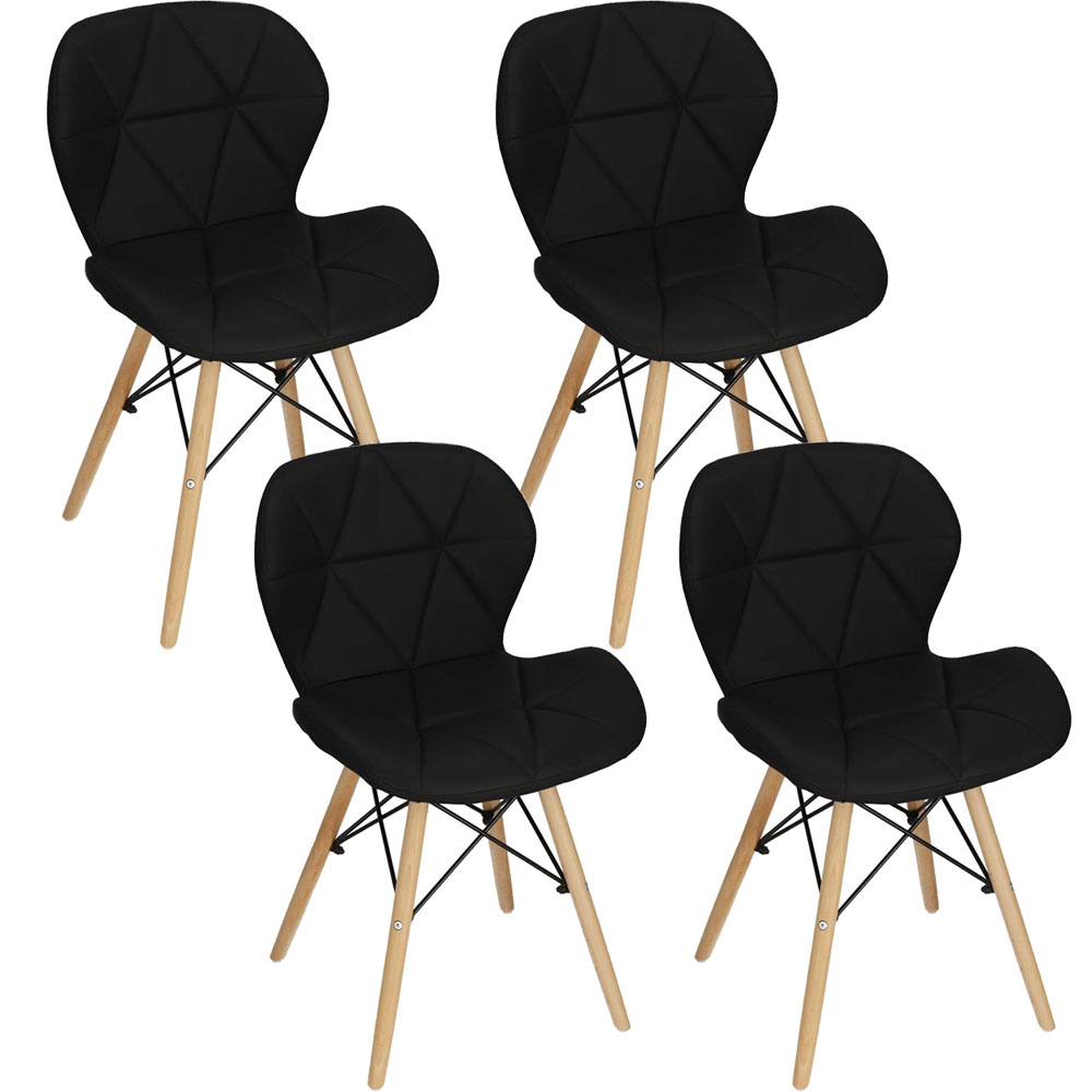 Set 4 scaune dining Torino pentru bucatarie tapitat cu piele ecologica Set 4 scaune dining Torino pentru bucatarie tapitat cu piele ecologica