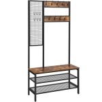 VASAGLE Cuier pentru haine cu banca