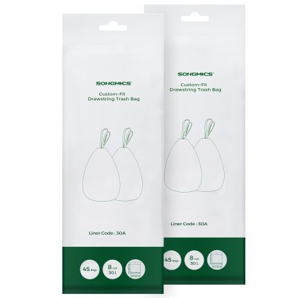 SONGMICS Saci de gunoi pentru cosuri de bucatarie de 30 litri
