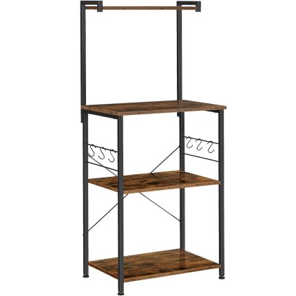 VASAGLE Raft de bucatarie cu spatiu pentru cuptorul cu microunde