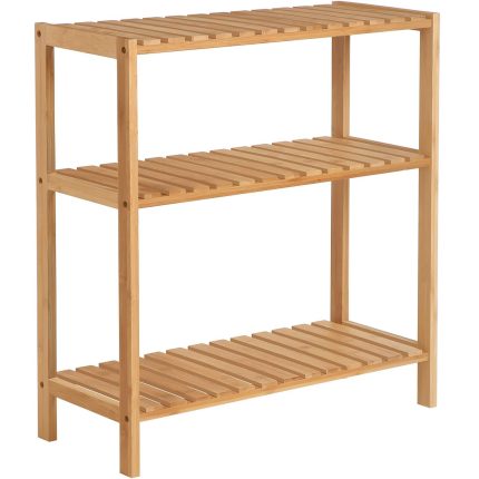 SONGMICS Raft de depozitare din bambus