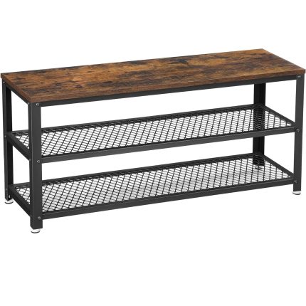 VASAGLE Raft pentru pantofi cu 2 polite