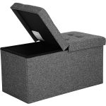 SONGMICS Taburet pliabil cu sezut moale