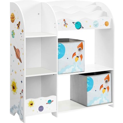 SONGMICS Organizator de jucarii si carti pentru copii