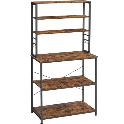 VASAGLE Raft de bucatarie cu spatiu pentru cuptorul cu microunde