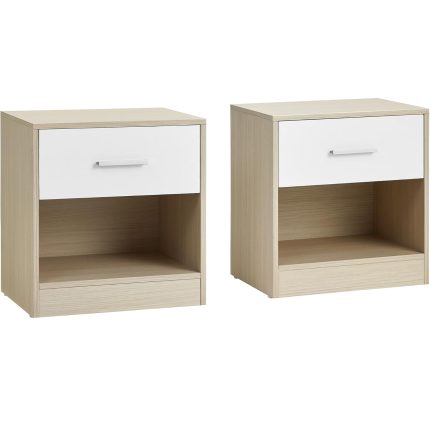 VASAGLE Set 2 noptiere 39x28x41 cm