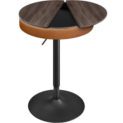 VASAGLE Masa de bar maro caramel