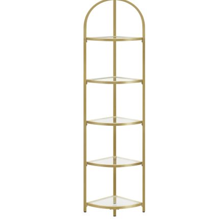 VASAGLE Raft de colt cu trepte pentru dormior