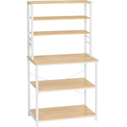 VASAGLE Raft de bucatarie cu spatiu pentru cuptorul cu microunde