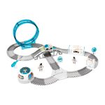 Set constructii traseu auto spatial pentru copii cu 205 piese