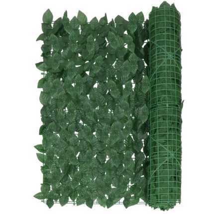 Panou paravan cu frunze artificiale pentru gard sau balcon