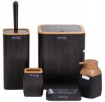 Set de accesorii patrate pentru baie din plastic