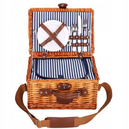 Cos de picnic echipat pentru 2 persoane Deluxe