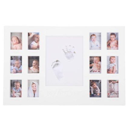 Kit amprenta mulaj manuta sau piciorus bebe si rama foto