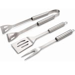 Set 3 ustensile pentru gratar din otel inoxidabil