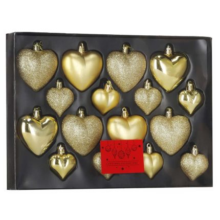 Set globuri decorative in forma de inima