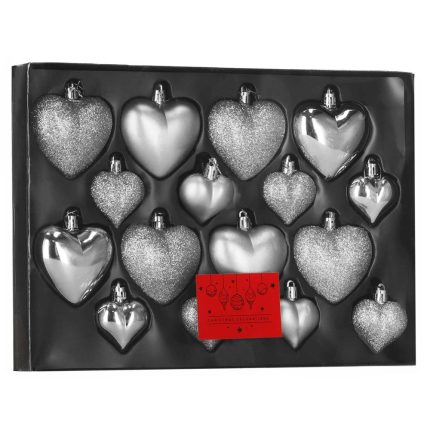 Set globuri decorative in forma de inima