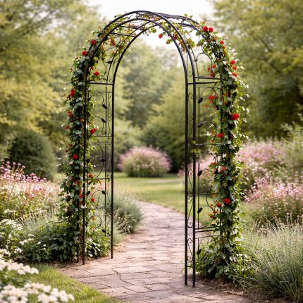Pergola gradina cu suport pentru plante cataratoare