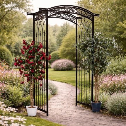 Pergola gradina metalica