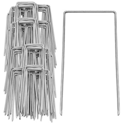 Set 100 ancore metalice pentru fixare agrotextil