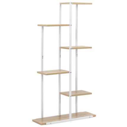 Etajera cu 6 rafturi din metal si MDF