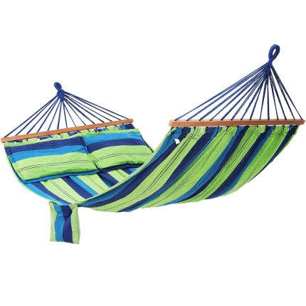 SONGMICS Hamac dublu cu bara lemn