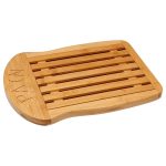 Tocator bambus 5Five dublu pentru paine cu colector firimituri