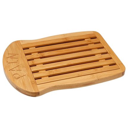 Tocator bambus 5Five dublu pentru paine cu colector firimituri