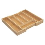 Organizator extensibil tacamuri 5Five din bambus cu 6 compartimente