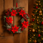 cu flori Poinsettia