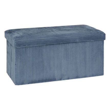 Taburet dublu pliabil Atmosphera Arum din material tip catifea raiat