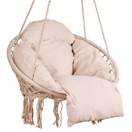 Scaun rotund tip leagan suspendat cu perna Confort Plus