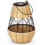 Felinar solar metalic decorativ pentru gradina