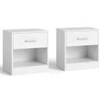 VASAGLE Set 2 noptiere