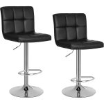 SONGMICS Set 2 scaune bar reglabile pe inaltime