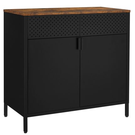 SONGMICS Dulap depozitare metalic cu 2 usi