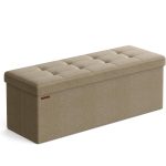 SONGMICS bancheta pliabila cu spatiu de depozitare 110x38x38 cm