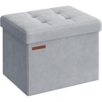 SONGMICS Taburet pliabil cu spatiu de depozitare