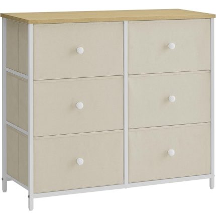 SONGMICS Comoda cu 6 sertare textile