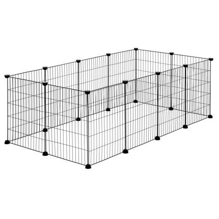 Tarc modular pentru animale cu 12 panouri metalice