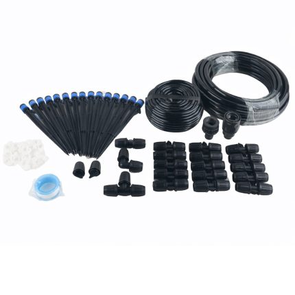 Set irigare gradina cu furtun PVC si stropitori