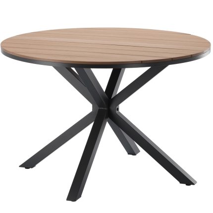 cadru aluminiu cu blat polywood aspect lemn