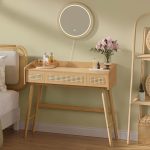 SONGMICS Masuta de toaleta cu oglinda iluminata LED