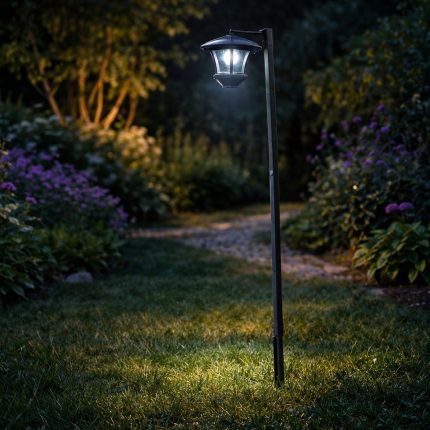 Lampa solara gradina 2in1 tip stalp felinar