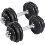 SONGMICS Set 2 gantere reglabile 30 kg