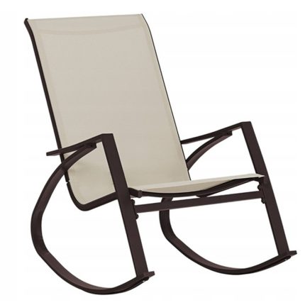 Scaun balansoar de gradina din metal si textil