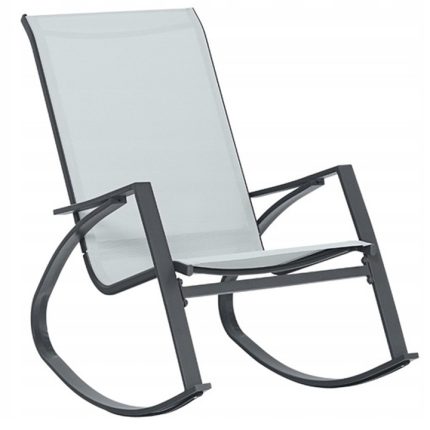 Scaun balansoar de gradina din metal si textil