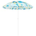 Umbrela de plaja 160 cm cu structura metalica